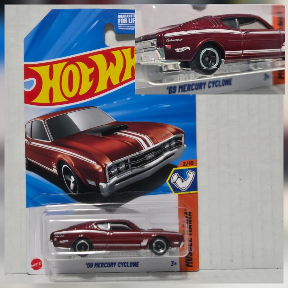 Hot Wheels 69 Mercury Cyclone 1960s 60s 1969 Ford Muscle Car Hotwheels  NEW
